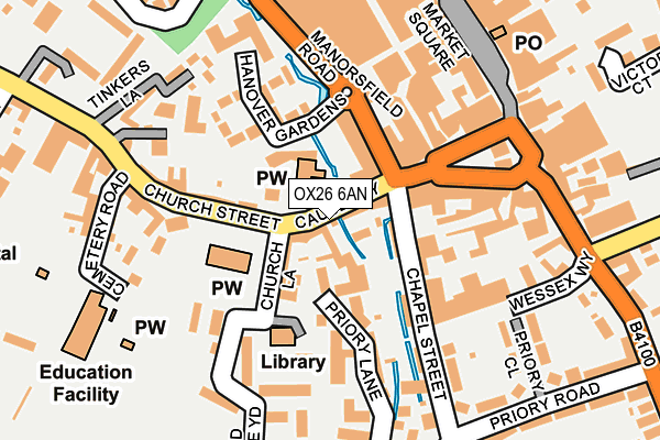 OX26 6AN map - OS OpenMap – Local (Ordnance Survey)