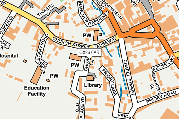 OX26 6AR map - OS OpenMap – Local (Ordnance Survey)