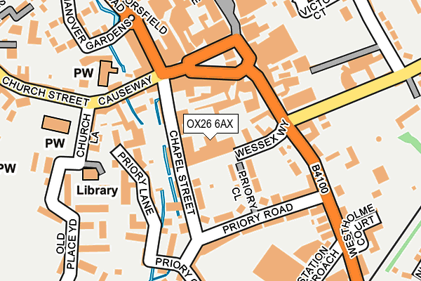 OX26 6AX map - OS OpenMap – Local (Ordnance Survey)
