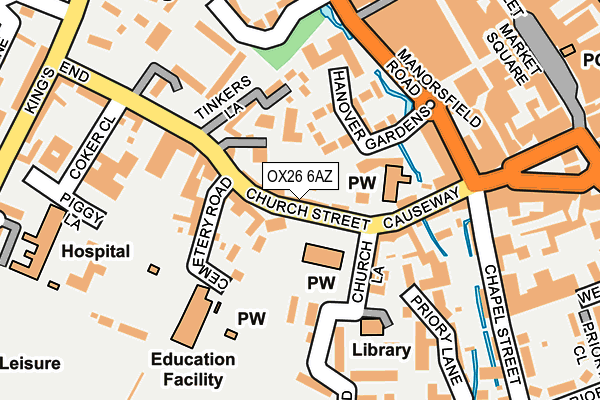 OX26 6AZ map - OS OpenMap – Local (Ordnance Survey)