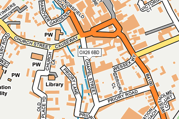OX26 6BD map - OS OpenMap – Local (Ordnance Survey)