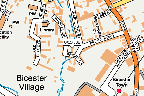 OX26 6BE map - OS OpenMap – Local (Ordnance Survey)