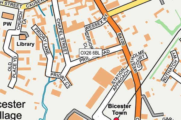 OX26 6BL map - OS OpenMap – Local (Ordnance Survey)