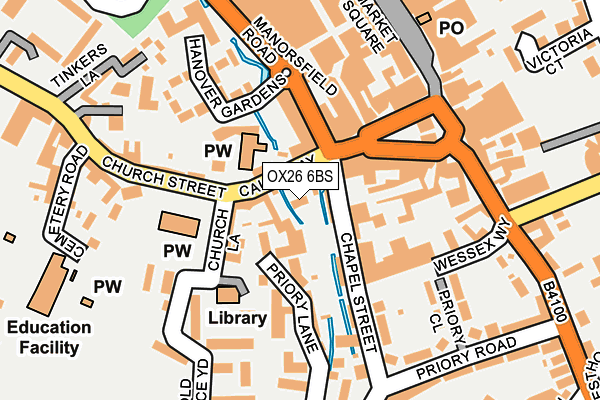 OX26 6BS map - OS OpenMap – Local (Ordnance Survey)