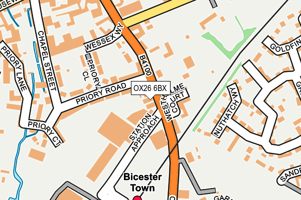 OX26 6BX map - OS OpenMap – Local (Ordnance Survey)