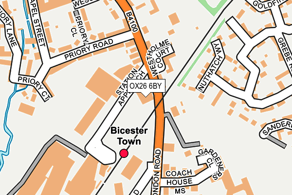 OX26 6BY map - OS OpenMap – Local (Ordnance Survey)