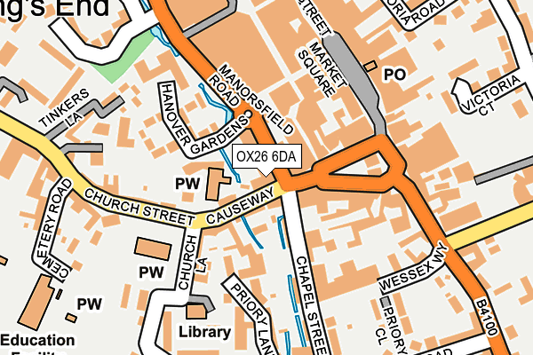 OX26 6DA map - OS OpenMap – Local (Ordnance Survey)