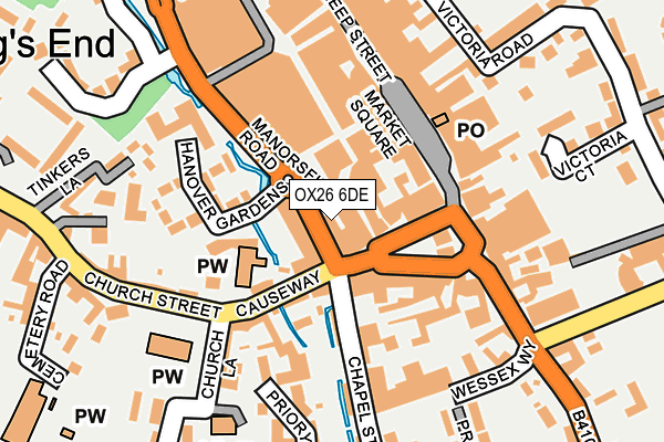 OX26 6DE map - OS OpenMap – Local (Ordnance Survey)