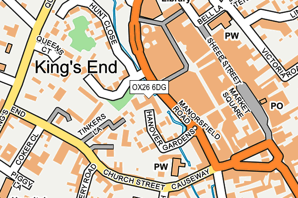 OX26 6DG map - OS OpenMap – Local (Ordnance Survey)