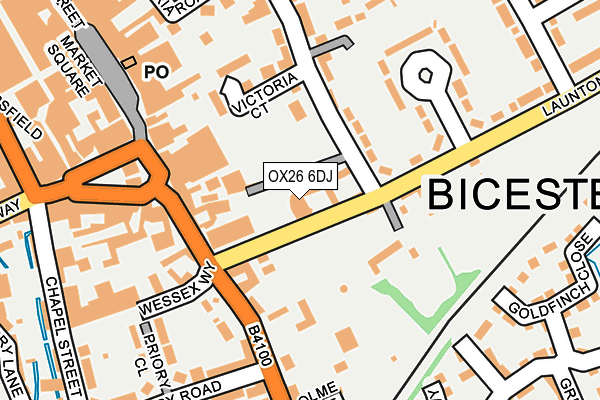 OX26 6DJ map - OS OpenMap – Local (Ordnance Survey)