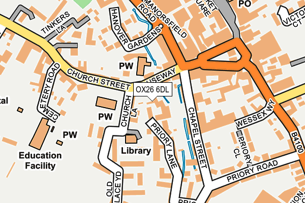 OX26 6DL map - OS OpenMap – Local (Ordnance Survey)