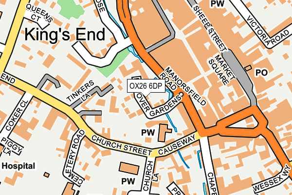 OX26 6DP map - OS OpenMap – Local (Ordnance Survey)