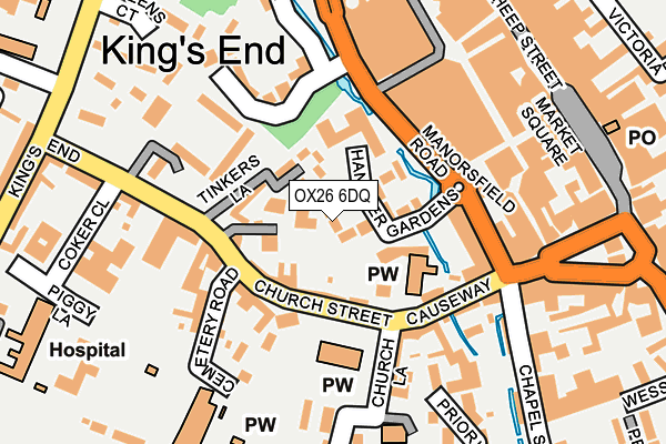 OX26 6DQ map - OS OpenMap – Local (Ordnance Survey)