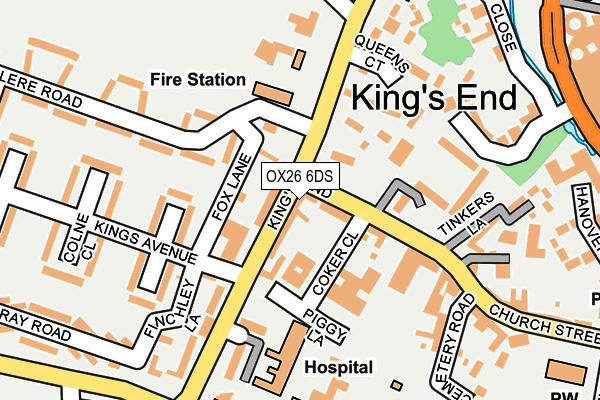 OX26 6DS map - OS OpenMap – Local (Ordnance Survey)