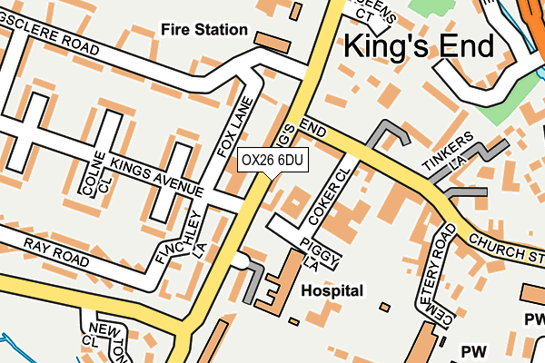 OX26 6DU map - OS OpenMap – Local (Ordnance Survey)