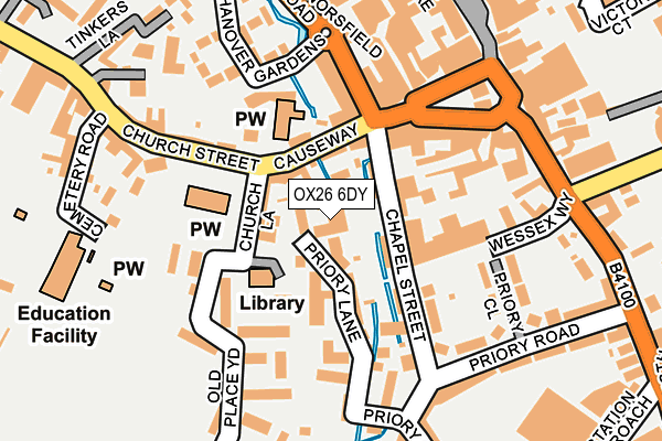 OX26 6DY map - OS OpenMap – Local (Ordnance Survey)