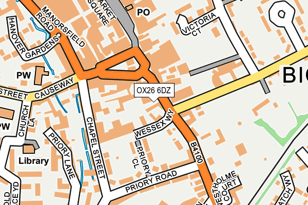 OX26 6DZ map - OS OpenMap – Local (Ordnance Survey)