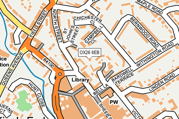 OX26 6EB map - OS OpenMap – Local (Ordnance Survey)