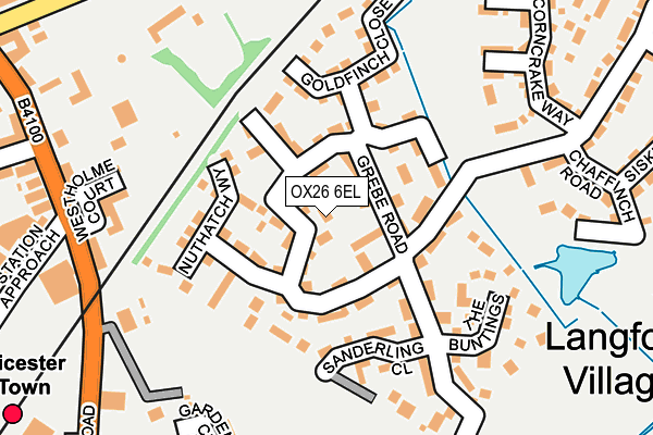 OX26 6EL map - OS OpenMap – Local (Ordnance Survey)