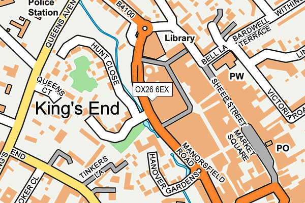 OX26 6EX map - OS OpenMap – Local (Ordnance Survey)