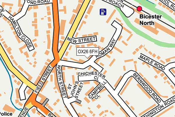 OX26 6FH map - OS OpenMap – Local (Ordnance Survey)
