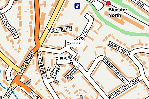 OX26 6FJ map - OS OpenMap – Local (Ordnance Survey)