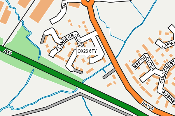 OX26 6FY map - OS OpenMap – Local (Ordnance Survey)