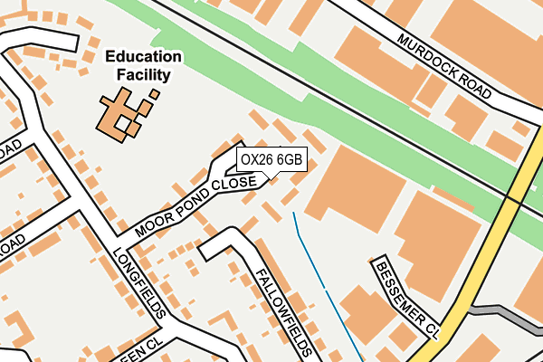 OX26 6GB map - OS OpenMap – Local (Ordnance Survey)