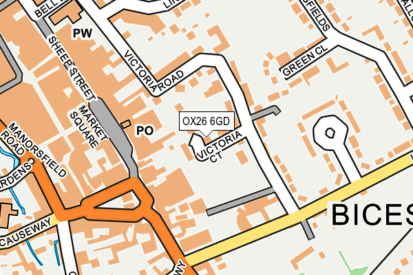 OX26 6GD map - OS OpenMap – Local (Ordnance Survey)