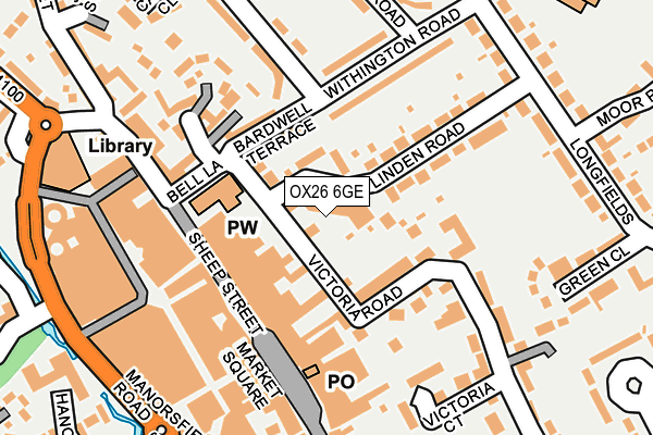 OX26 6GE map - OS OpenMap – Local (Ordnance Survey)