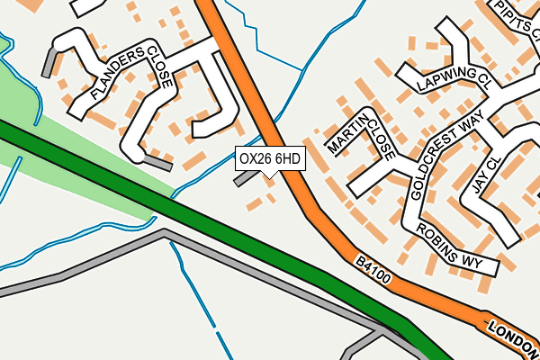 OX26 6HD map - OS OpenMap – Local (Ordnance Survey)