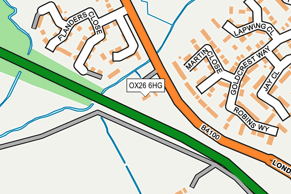 OX26 6HG map - OS OpenMap – Local (Ordnance Survey)