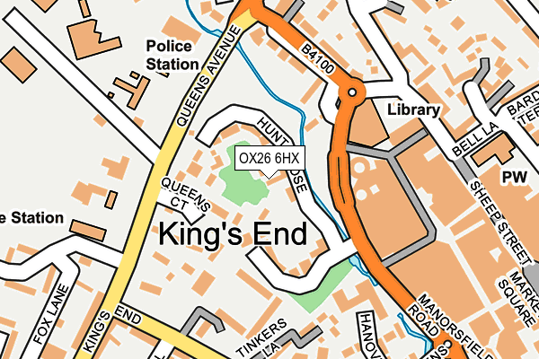 OX26 6HX map - OS OpenMap – Local (Ordnance Survey)