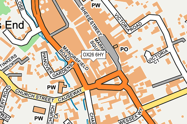 OX26 6HY map - OS OpenMap – Local (Ordnance Survey)