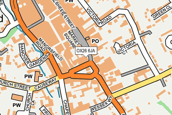 OX26 6JA map - OS OpenMap – Local (Ordnance Survey)