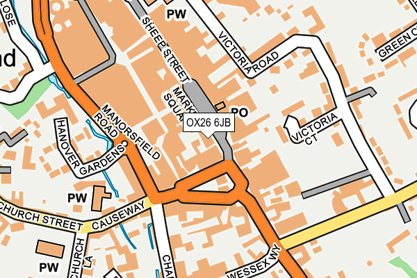 OX26 6JB map - OS OpenMap – Local (Ordnance Survey)