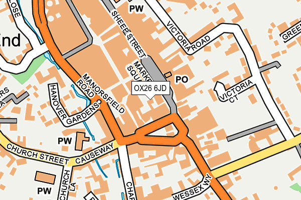 OX26 6JD map - OS OpenMap – Local (Ordnance Survey)