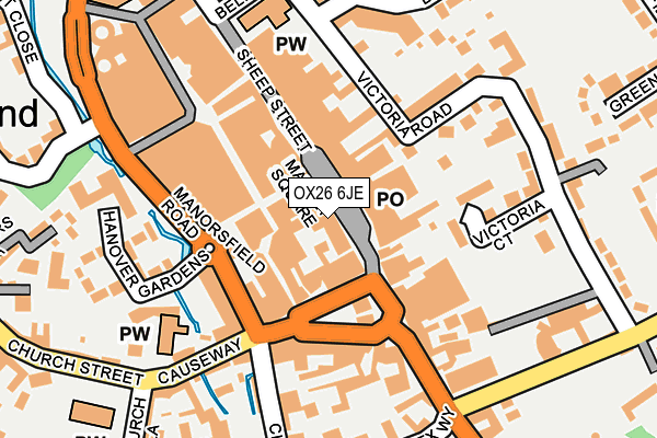 OX26 6JE map - OS OpenMap – Local (Ordnance Survey)