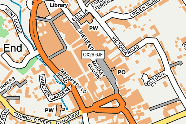 OX26 6JF map - OS OpenMap – Local (Ordnance Survey)
