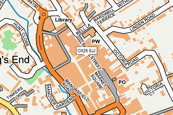 OX26 6JJ map - OS OpenMap – Local (Ordnance Survey)