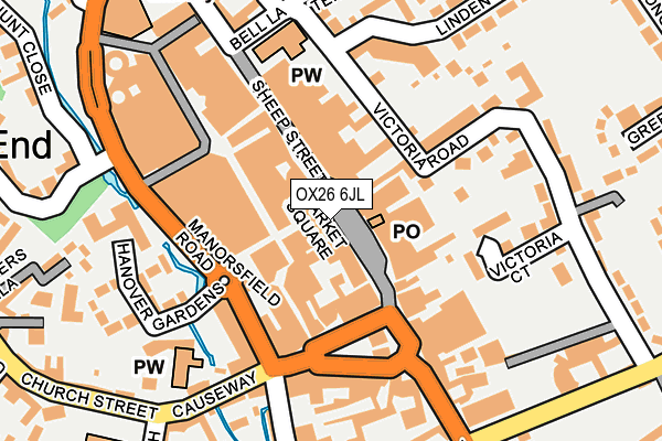 OX26 6JL map - OS OpenMap – Local (Ordnance Survey)