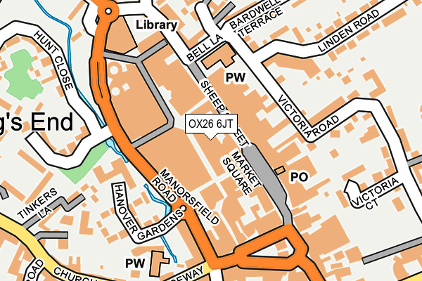 OX26 6JT map - OS OpenMap – Local (Ordnance Survey)