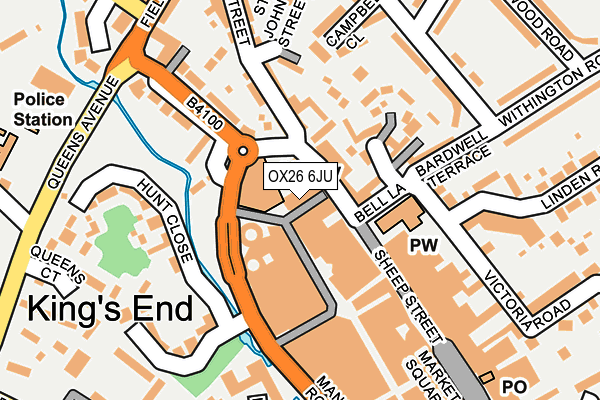 OX26 6JU map - OS OpenMap – Local (Ordnance Survey)