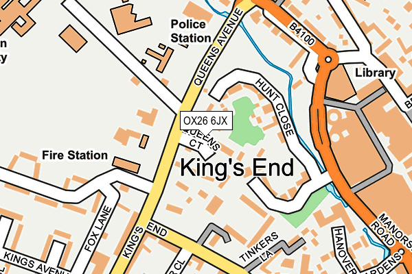 OX26 6JX map - OS OpenMap – Local (Ordnance Survey)