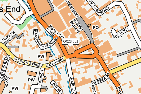 OX26 6LJ map - OS OpenMap – Local (Ordnance Survey)