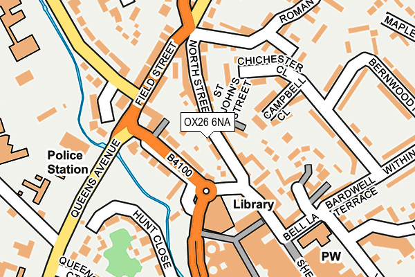 OX26 6NA map - OS OpenMap – Local (Ordnance Survey)