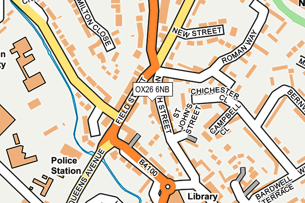 OX26 6NB map - OS OpenMap – Local (Ordnance Survey)