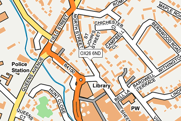 OX26 6ND map - OS OpenMap – Local (Ordnance Survey)