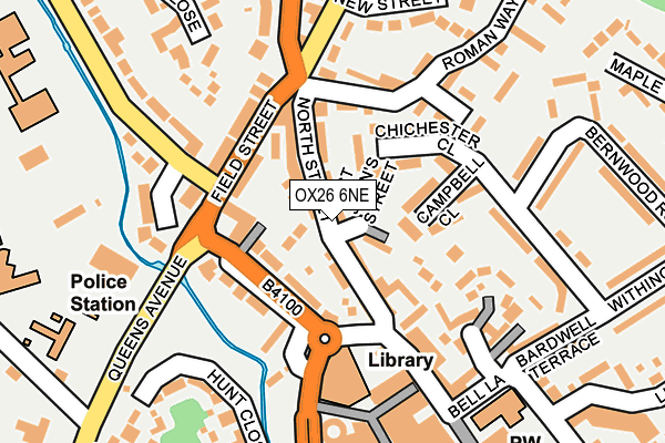 OX26 6NE map - OS OpenMap – Local (Ordnance Survey)