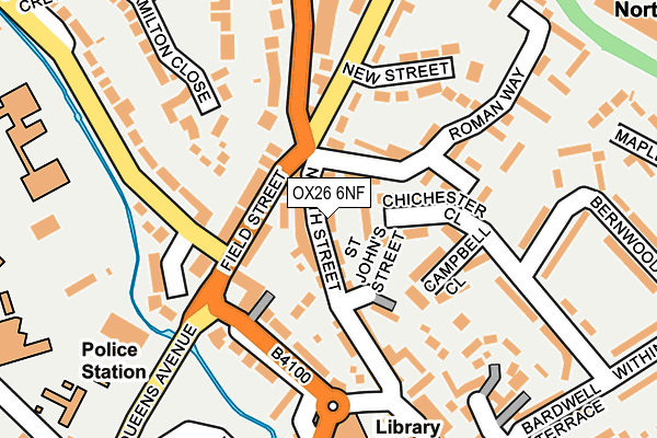 OX26 6NF map - OS OpenMap – Local (Ordnance Survey)